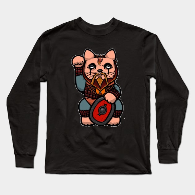 floki Lucky cat Long Sleeve T-Shirt by yayzus